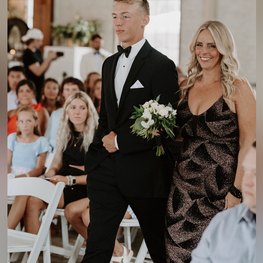 Betsy & Adam Elegant Black Tuxedo